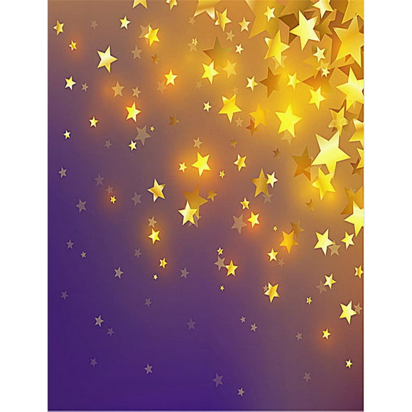 H x2.2m 2019 Happy New Year Party Background Shining Stars Balls Backdrop Gold Ribbon Babies Kids Newborn Photography Backdrops Kate 5x7ft/1.5m W 